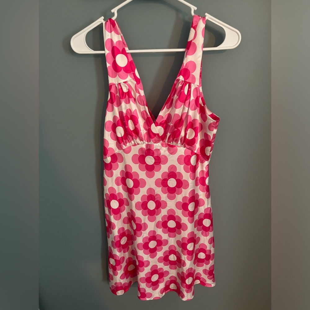 Princess Polly Pink and White Floral Dress